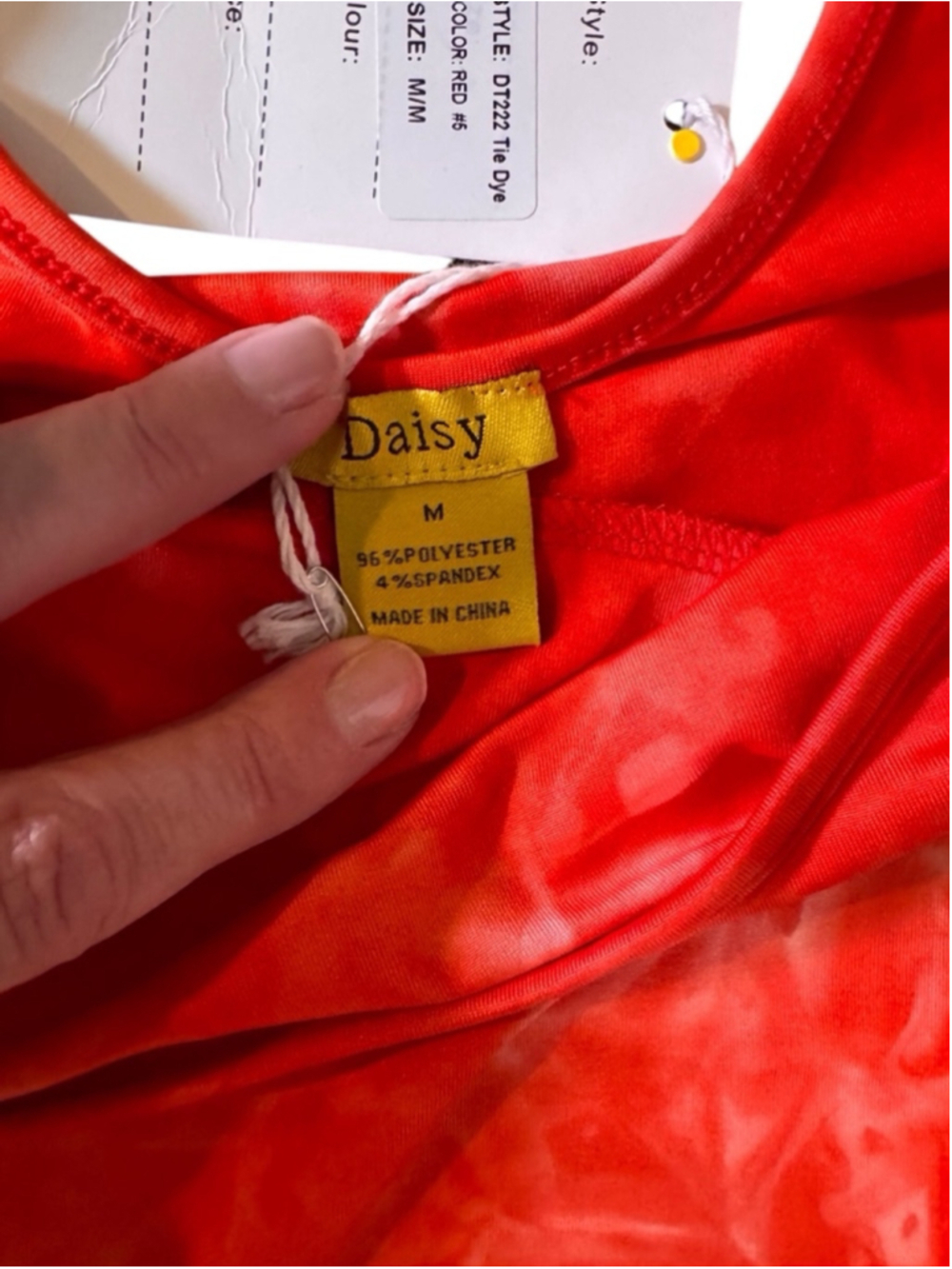 Women's Daisy Jumpsuit, M, Red WM1 - Picture 3 of 6